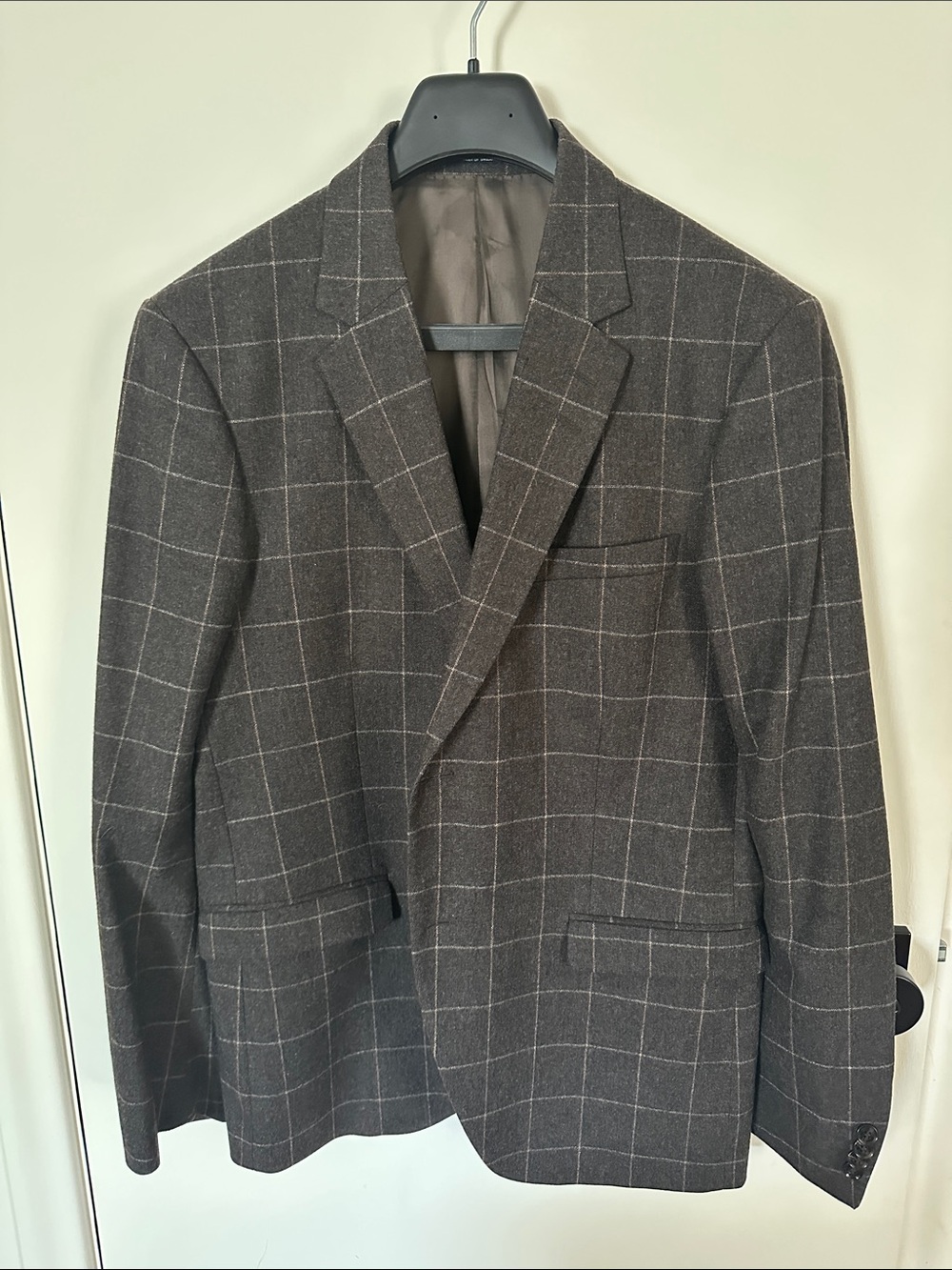 Tiger of Sweden Brown Windowpane Sport Coat
